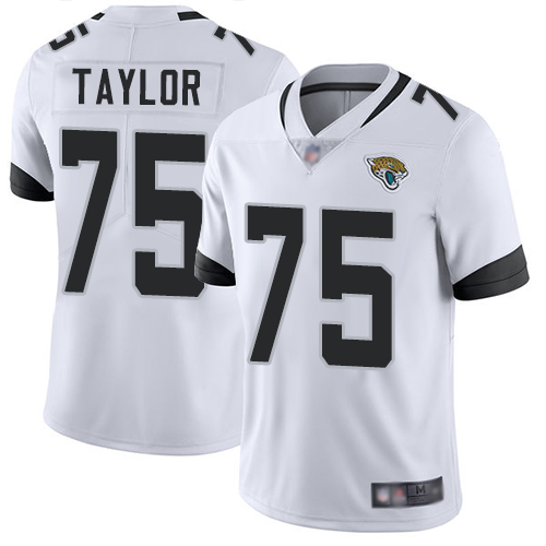 Nike Jacksonville Jaguars 75 Jawaan Taylor White Men Stitched NFL Vapor Untouchable Limited Jersey